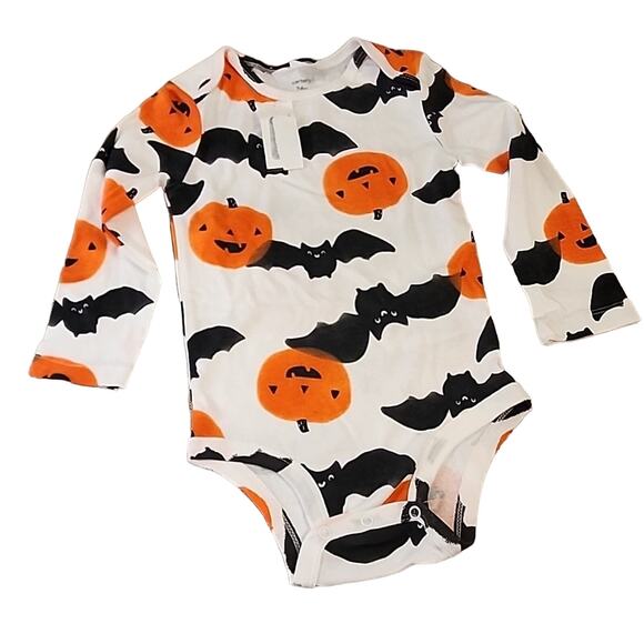 Carters Halloween Pumpkin One Piece, NWT, 24 Month - Picture 1 of 6